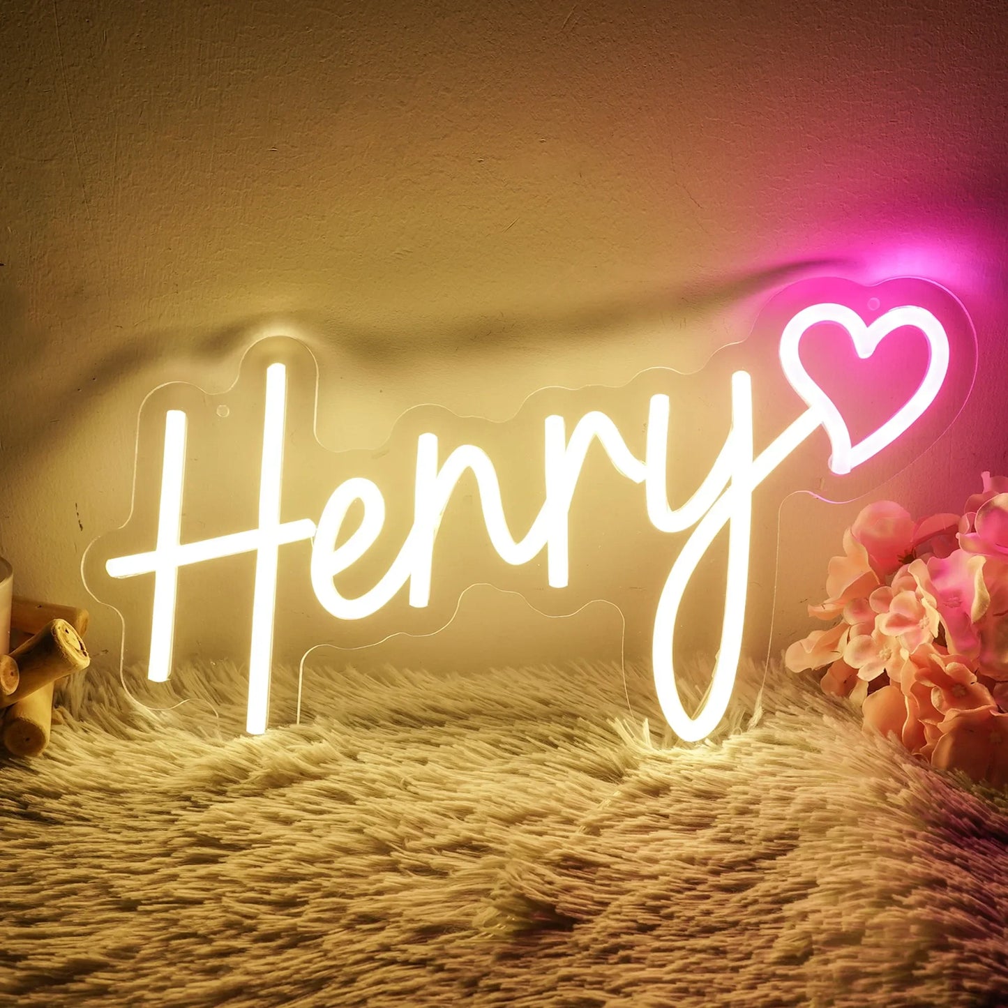 Custom Name Neon Sign Personalized Led Neon Sign Night Light Birthday Wedding Signs Room Bedroom Decoration Wall LED Neon Lamp